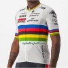 Cykeltøj + Cykelshorts 2023 Soudal Quick-Step Verdens Mesterskab Flerfarvet Hvid